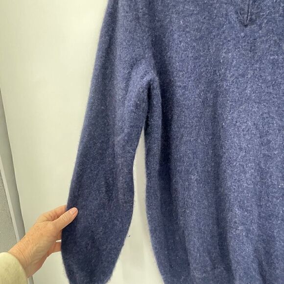 Club Room Luxury Cashmere Blue Quarter Zip Pullover Sweater XL - Picture 3 of 6